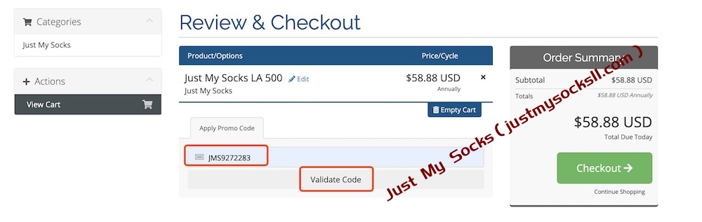 Just My Socks优惠码（Promo Code）分享